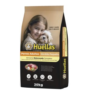 4 Huellas Mordida Pequeña x 20 Kg