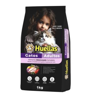 4 Huellas Gatos Adultos x 1 Kg.